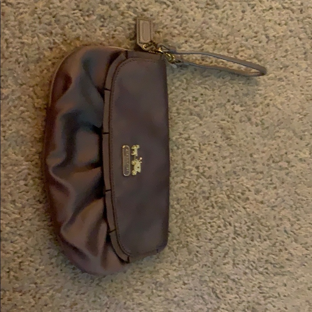 Beautiful Authentic Coach Silk Clutch